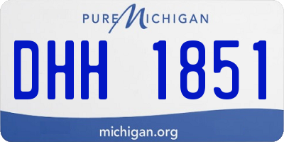 MI license plate DHH1851