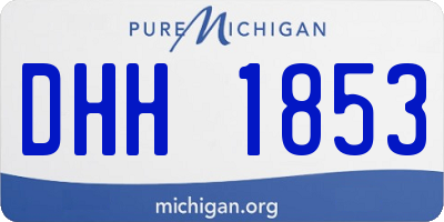 MI license plate DHH1853