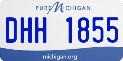 MI license plate DHH1855