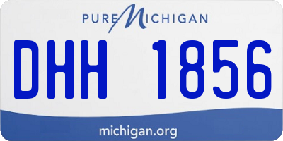 MI license plate DHH1856