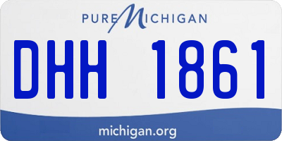 MI license plate DHH1861