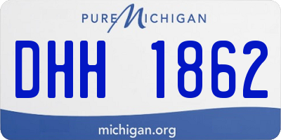 MI license plate DHH1862