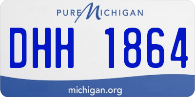 MI license plate DHH1864