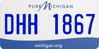 MI license plate DHH1867