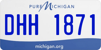 MI license plate DHH1871