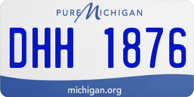 MI license plate DHH1876