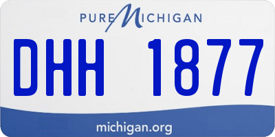 MI license plate DHH1877