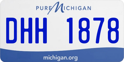 MI license plate DHH1878