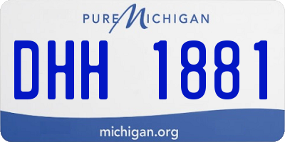 MI license plate DHH1881