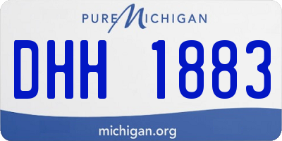 MI license plate DHH1883