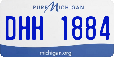 MI license plate DHH1884