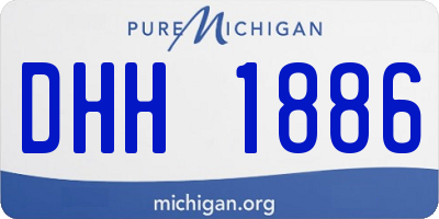 MI license plate DHH1886