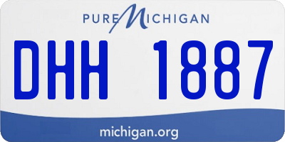 MI license plate DHH1887