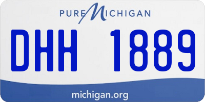 MI license plate DHH1889