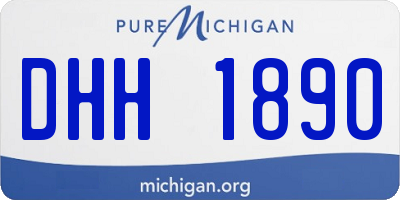 MI license plate DHH1890