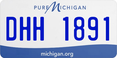 MI license plate DHH1891