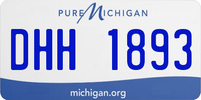 MI license plate DHH1893