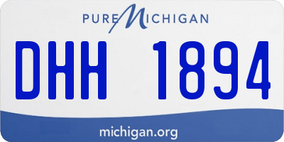 MI license plate DHH1894