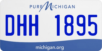 MI license plate DHH1895