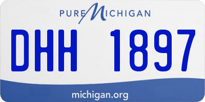 MI license plate DHH1897