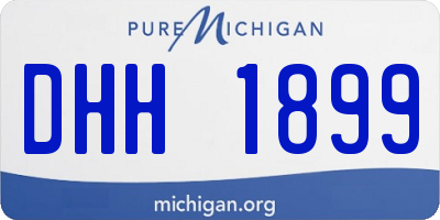 MI license plate DHH1899