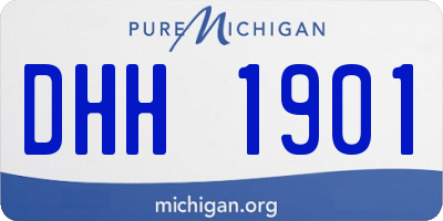 MI license plate DHH1901