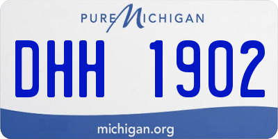 MI license plate DHH1902
