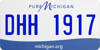 MI license plate DHH1917