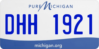 MI license plate DHH1921