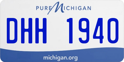 MI license plate DHH1940