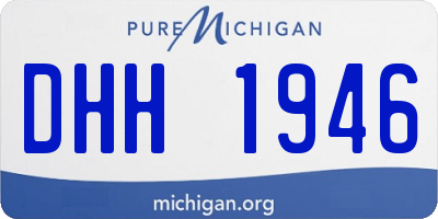 MI license plate DHH1946