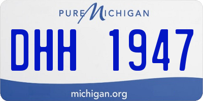 MI license plate DHH1947