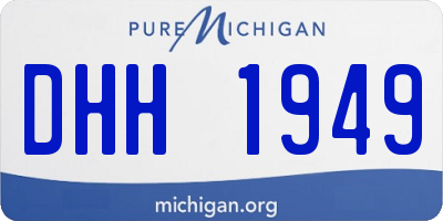 MI license plate DHH1949