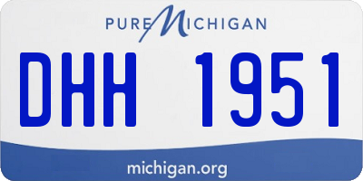 MI license plate DHH1951