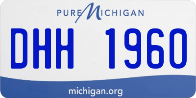 MI license plate DHH1960