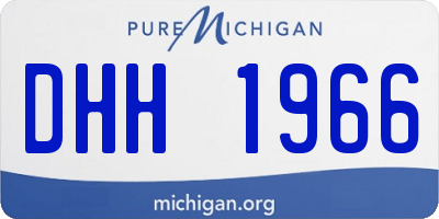 MI license plate DHH1966