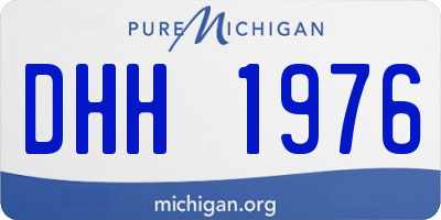 MI license plate DHH1976