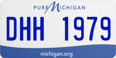 MI license plate DHH1979