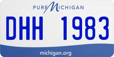 MI license plate DHH1983