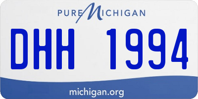 MI license plate DHH1994