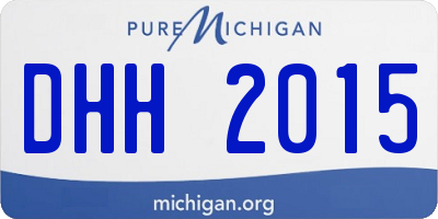 MI license plate DHH2015