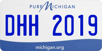 MI license plate DHH2019