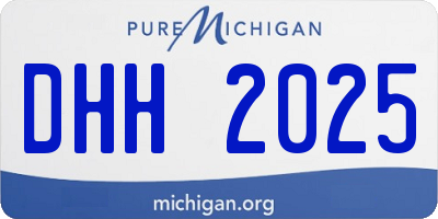 MI license plate DHH2025