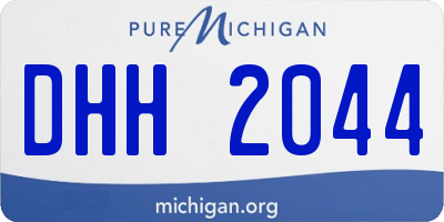 MI license plate DHH2044