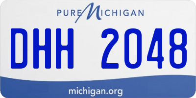 MI license plate DHH2048