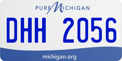 MI license plate DHH2056
