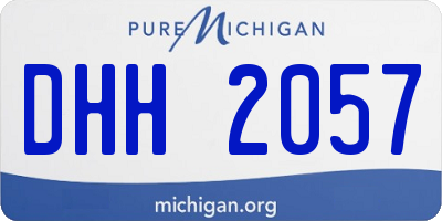 MI license plate DHH2057