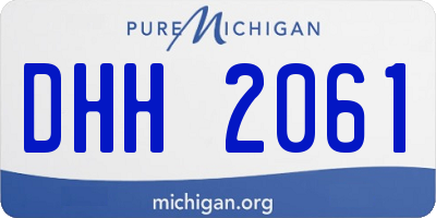 MI license plate DHH2061