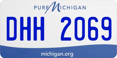 MI license plate DHH2069