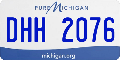 MI license plate DHH2076